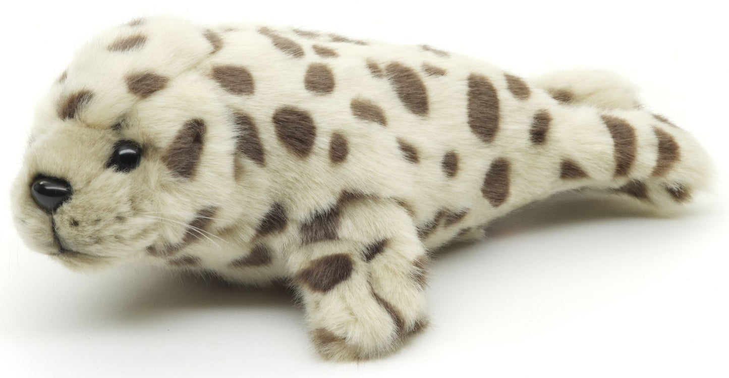 Seehund grau-gepunktet -21 cm/ 32 cm/ 46 cm (Länge) - Unitoys - Kuscheltier - Robbe/ Seehund