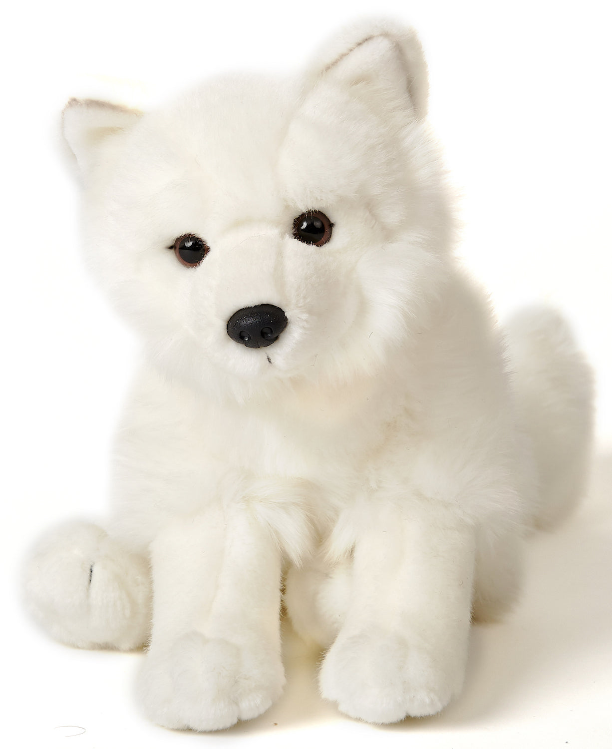 Polarfuchs, sitzend - 23 cm