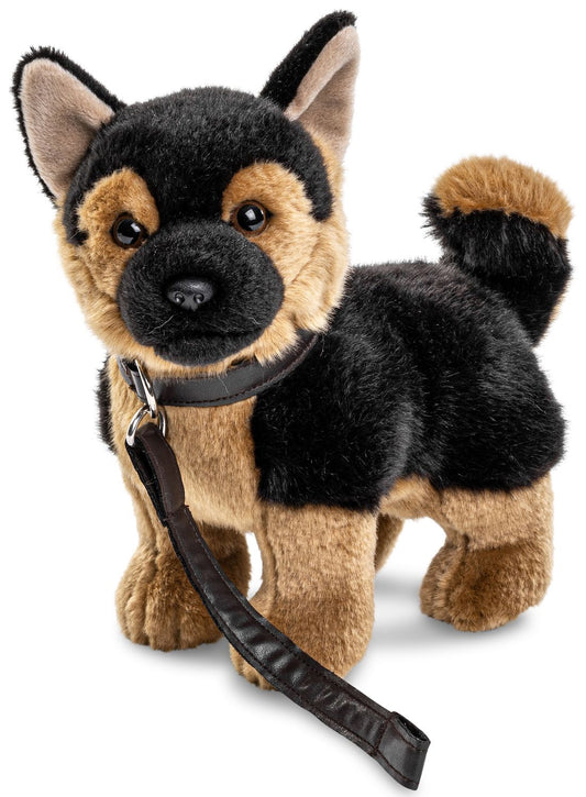 Deutscher Schäferhund Welpe mit Leine, stehend - 26 cm