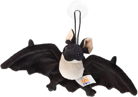 Fledermaus (schwarz-weiß) - 23 cm - Unitoys - Kuscheltier