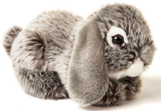 Widderkaninchen, liegend (grau) - 18 cm (Länge)