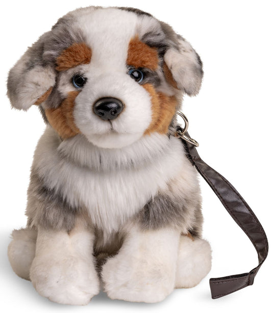 Australian Shepherd - Australischer Schäferhund Welpe 22 cm mit Leine
