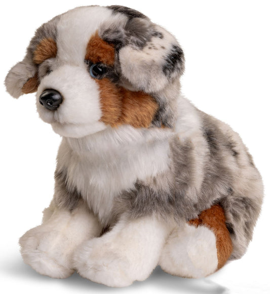 Australian Shepherd Welpe 22 cm - Unitoys - Kuscheltier - Hund - Haustier-  recyceltes Plüsch - GPRS