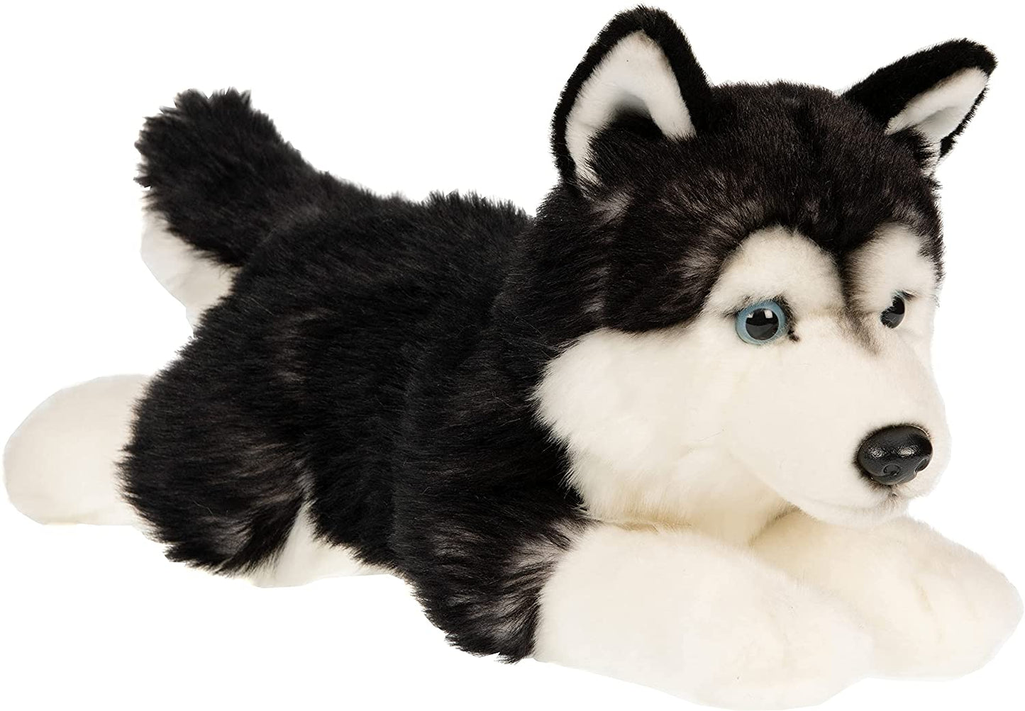 Husky schwarz, liegend - 41 cm