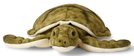 Grüne Meeresschildkröte - 34 cm - Unitoys - Kuscheltier - recyceltes Plüsch - GPRS