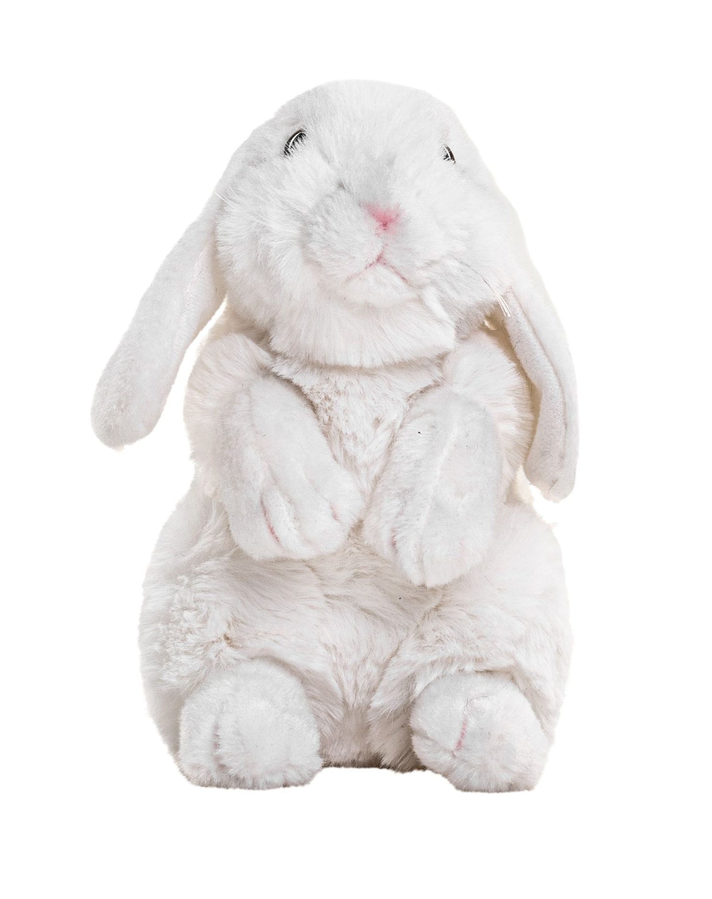 Widderkaninchen, sitzend (weiß) - 19 cm