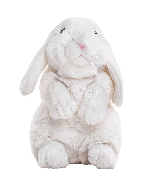 Widderkaninchen, sitzend (weiß) - 19 cm