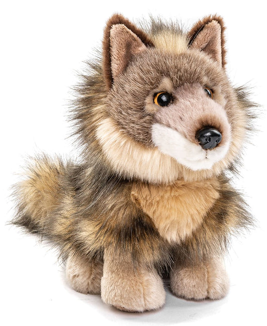 Wolf Junges, sitzend - 20 cm
