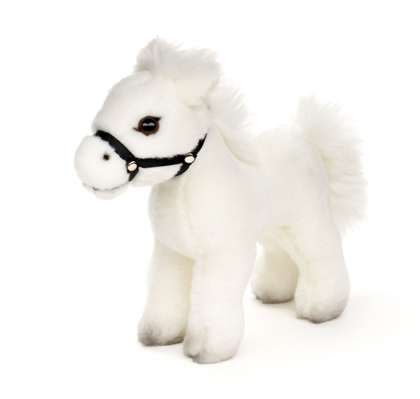 Pferd weiß - 22cm - Kuscheltier - Plüsch - Unitoys