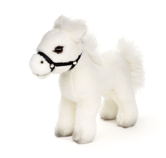 Pferd weiß - 22cm - Kuscheltier - Plüsch - Unitoys