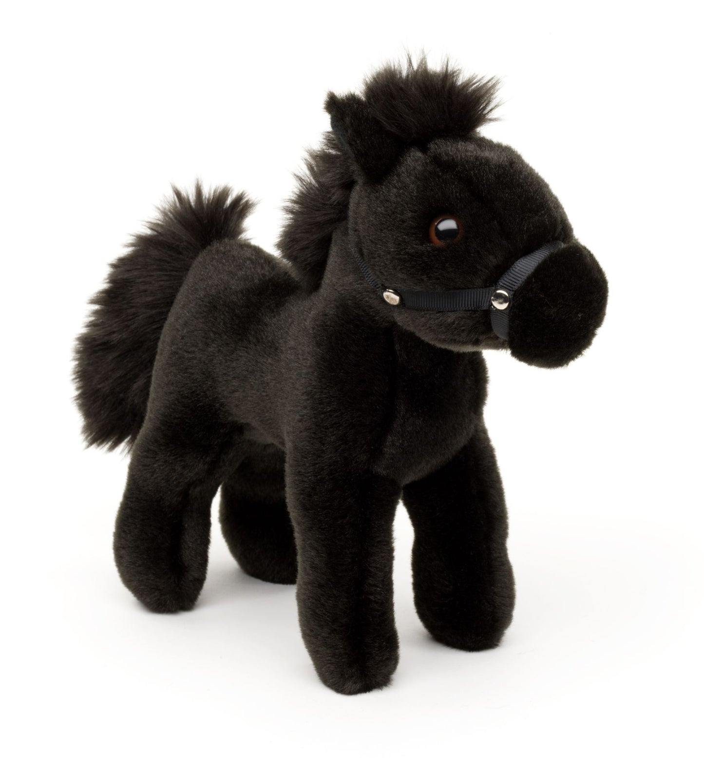 Pferd schwarz - 22 cm - Kuscheltier, Plüsch - Unitoys
