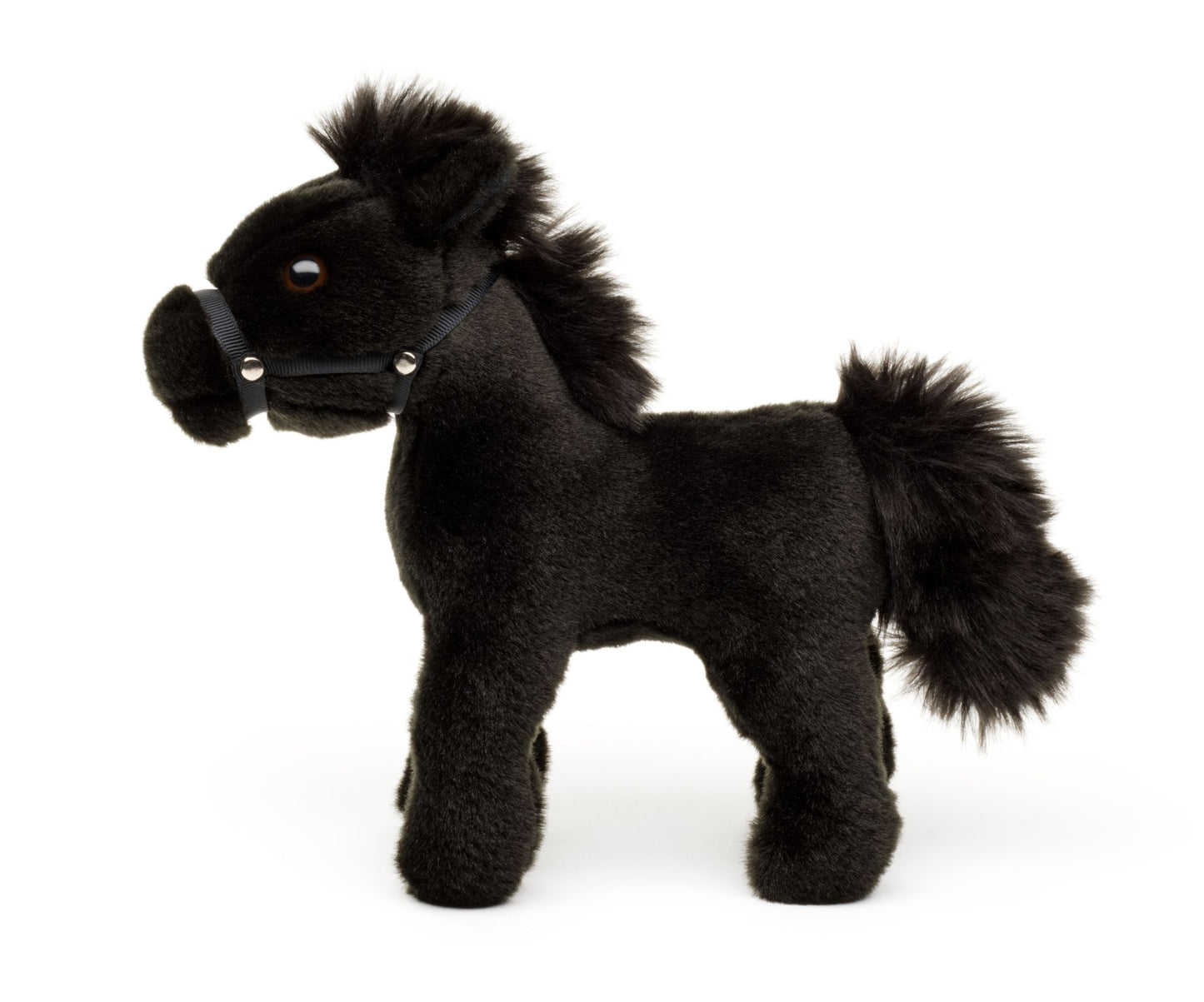 Pferd schwarz - 22 cm - Kuscheltier, Plüsch - Unitoys