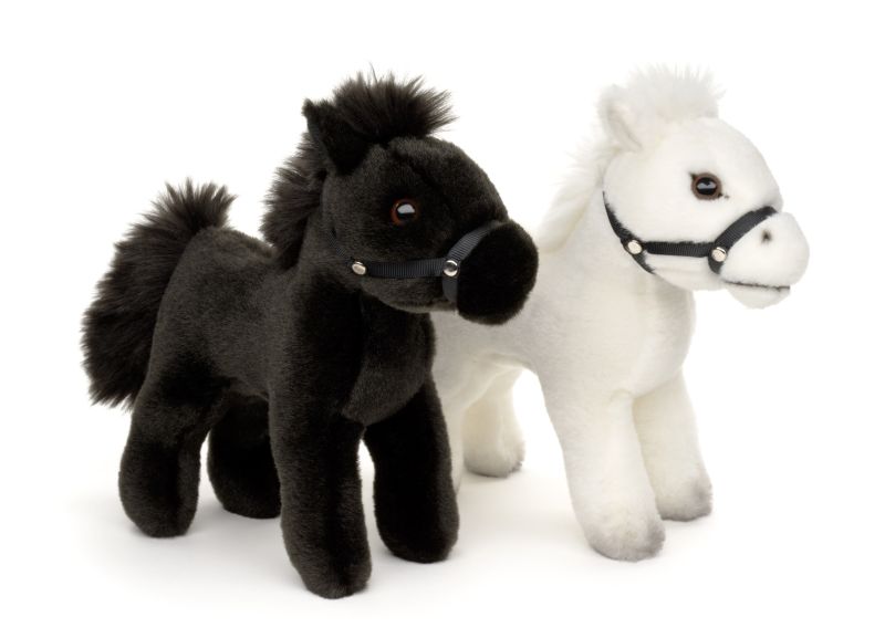 Pferd weiß - 22cm - Kuscheltier - Plüsch - Unitoys