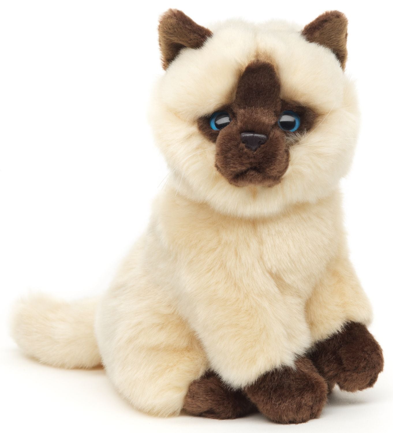 Siamkatze beige-braun, sitzend - 21 cm
