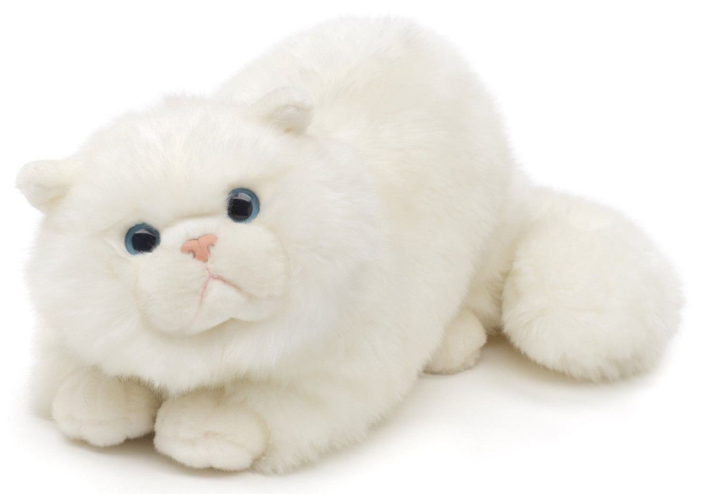 Perserkatze weiß, liegend - 31 cm