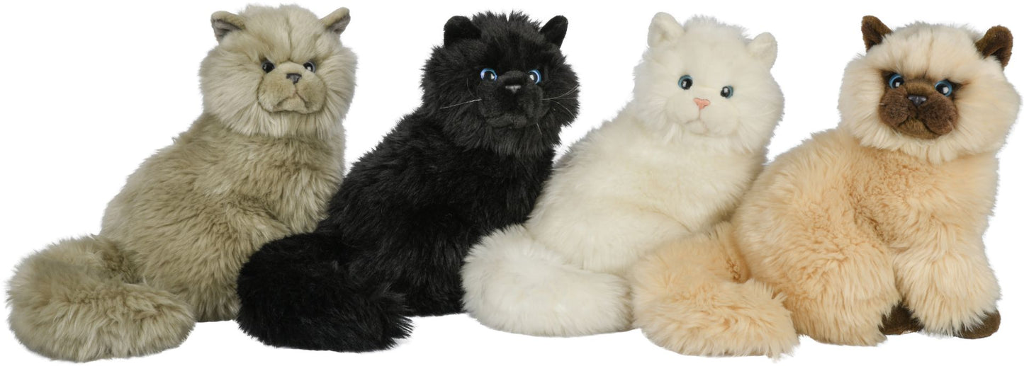 Perserkatze weiß, sitzend - 25 cm