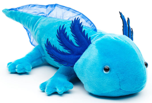 Axolotl (blau) - 32 cm - Unitoys - Kuscheltier - Plüsch - GPSR geprüft