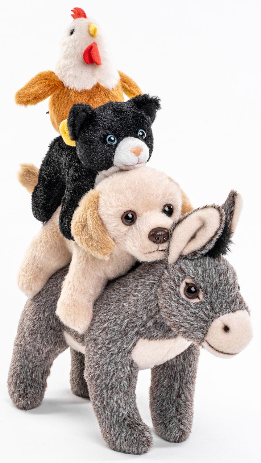 Bremer Stadtmusikanten 32 cm - Unitoys - Plüsch Kuschel recyceltes Polyester