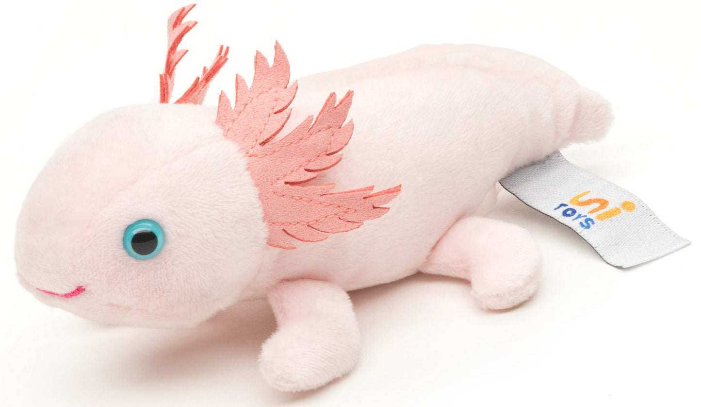 Axolotl mit Magnet 15cm - Unitoys - Kuscheltier - Plüsch - GPSR geprüft