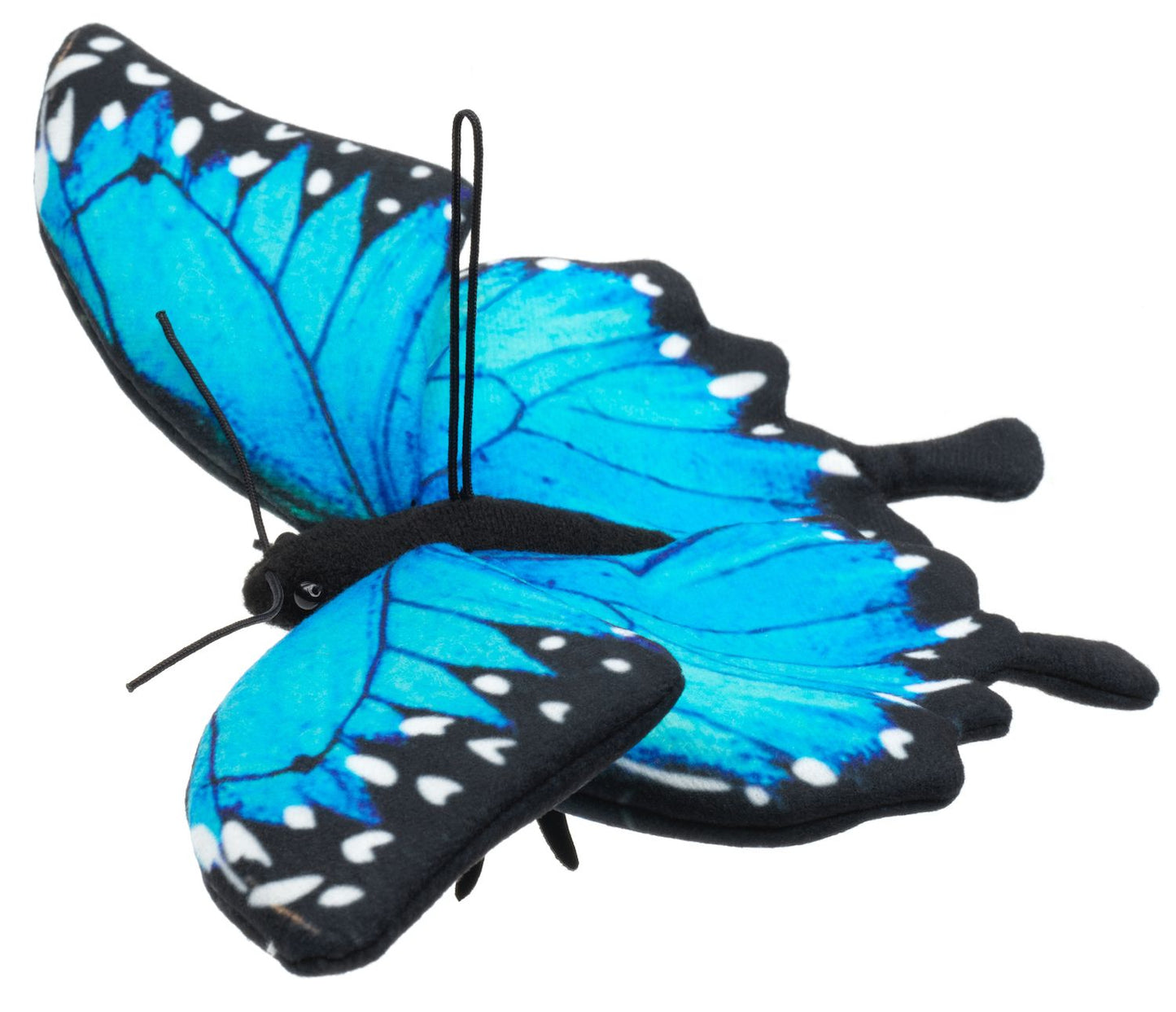 Schmetterling blau 26 cm - Unitoys - Insekt - Plüsch - weich - GPSR geprüft