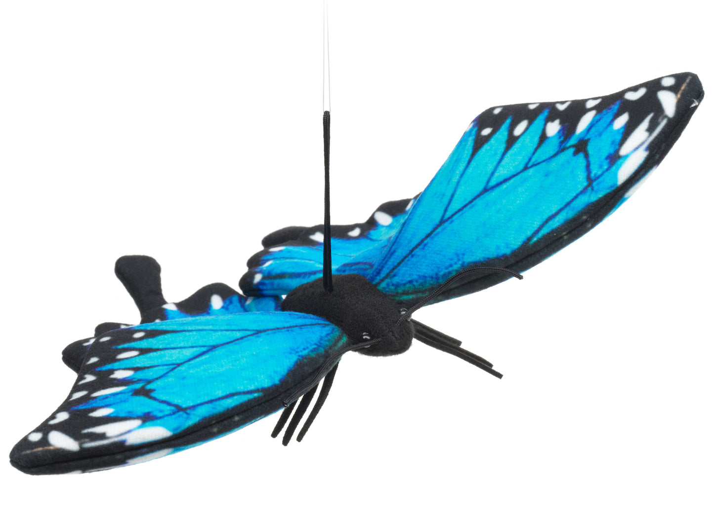 Schmetterling blau 26 cm - Unitoys - Insekt - Plüsch - weich - GPSR geprüft