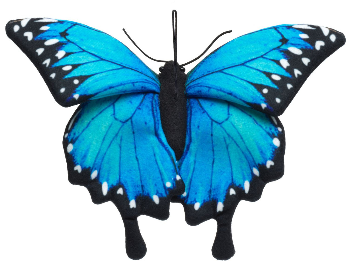 Schmetterling blau 26 cm - Unitoys - Insekt - Plüsch - weich - GPSR geprüft