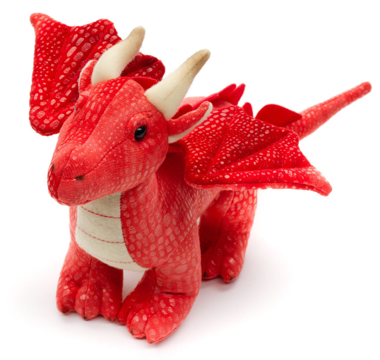 Drache rot 26 cm - Kuscheltier - Plüsch - Unitoys