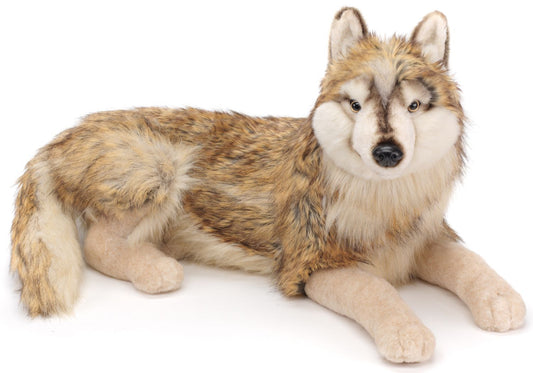 Wolf, liegend - 100 cm
