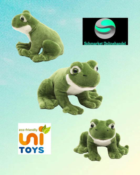 Frosch - 13 cm - Kuscheltier - Plüsch - Unitoys