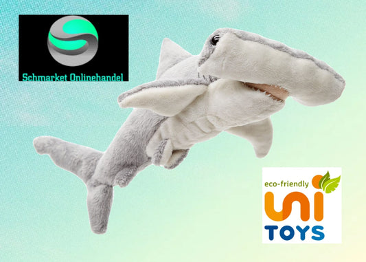 Hammerhai 26 cm - Unitoys - Kuscheltier - recyceltes Plüsch - GPRS