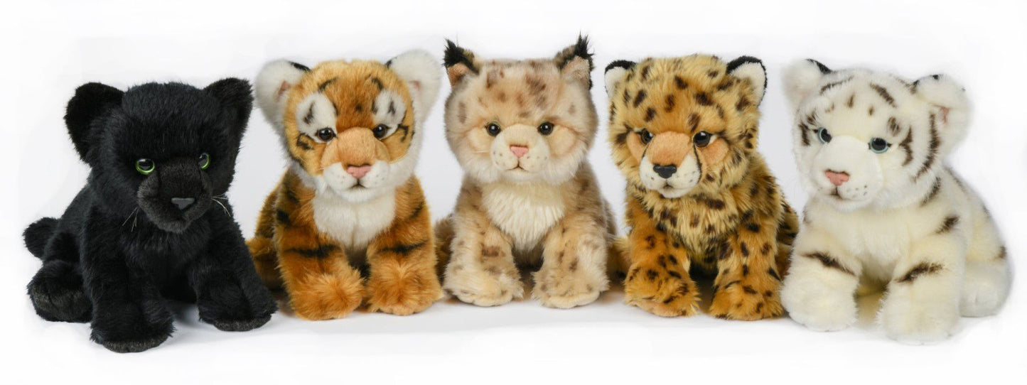 Schwarzer Panther Baby 25 cm - Unitoys- Kuscheltier - Wilde Tiere - Plüsch