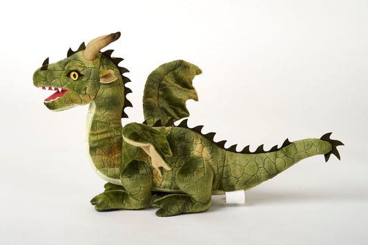 Drache grün - 40 cm - Kuscheltier - Plüsch - Unitoys